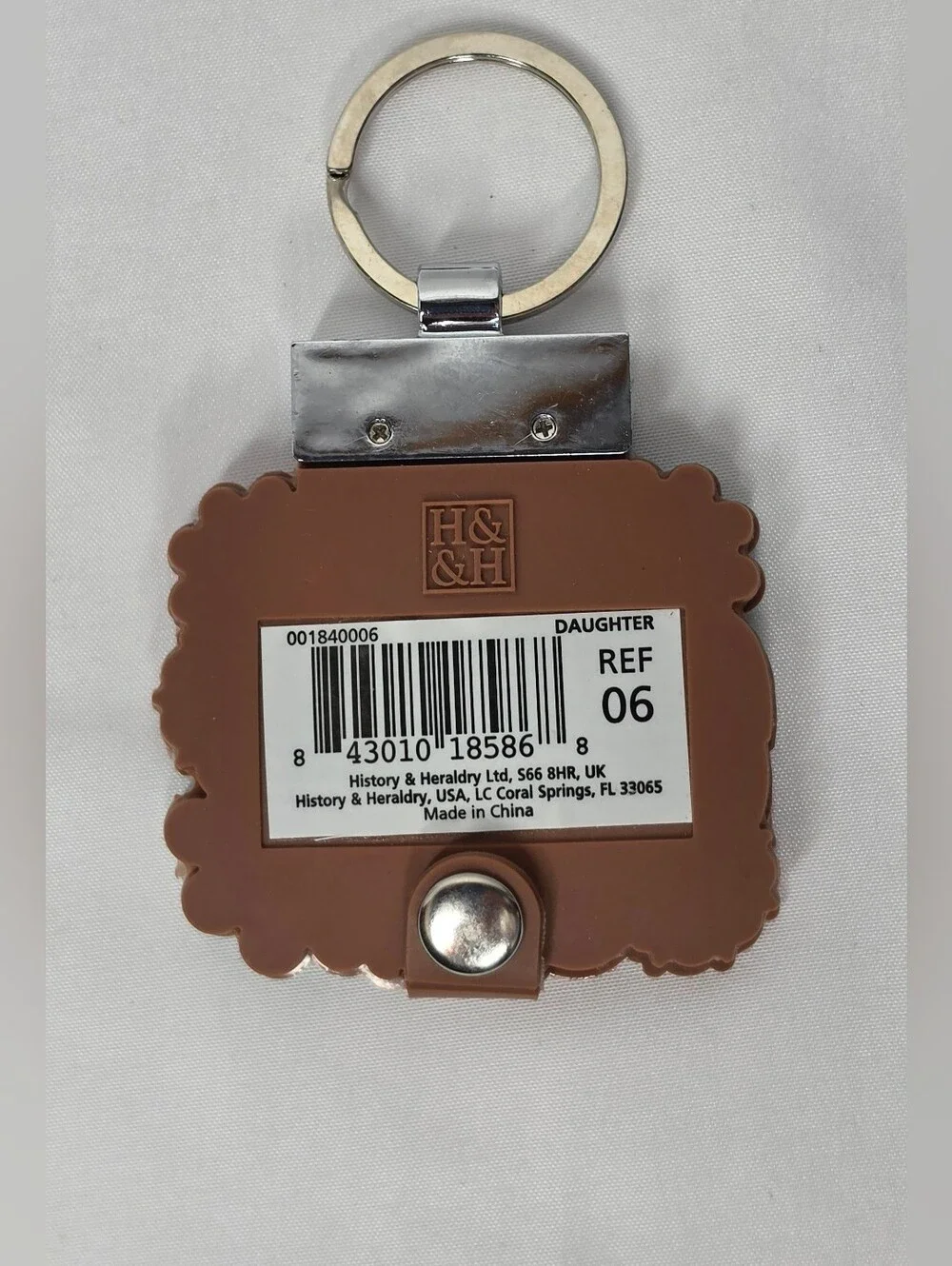 History & Heraldry Hidden Personality Mini Book Keychain Daughters Floral
